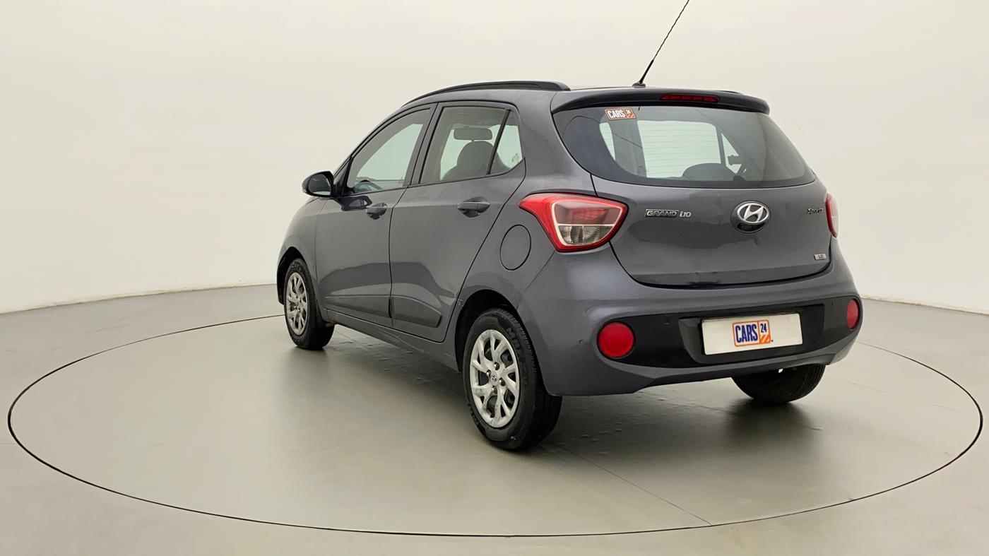 2017 Hyundai Grand i10 SPORTZ (O) 1.2 KAPPA VTVT, Petrol, Manual, 86,986 km, Left Back Diagonal