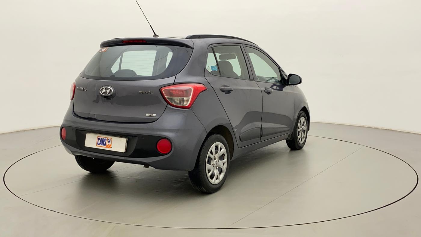 2017 Hyundai Grand i10 SPORTZ (O) 1.2 KAPPA VTVT, Petrol, Manual, 86,986 km, Right Back Diagonal
