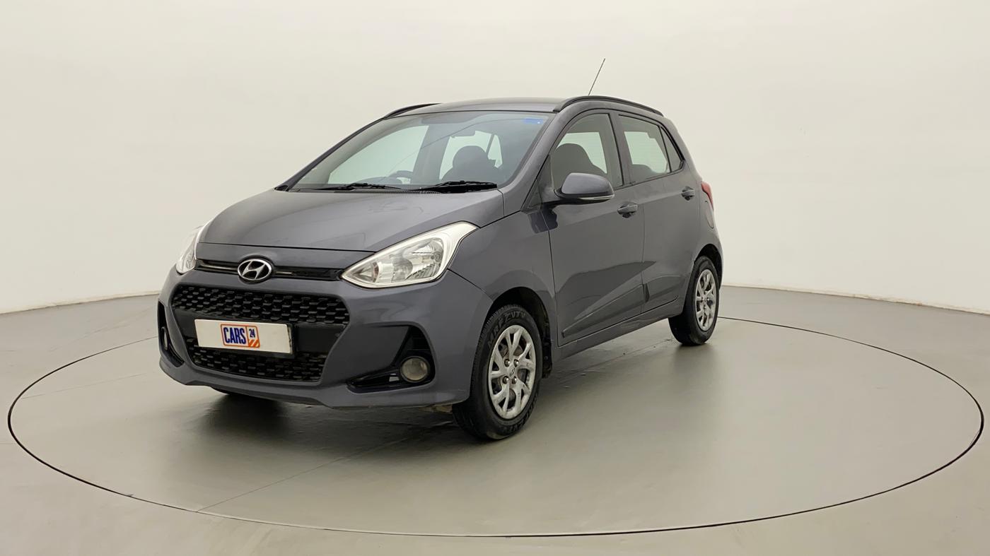 2017 Hyundai Grand i10 SPORTZ (O) 1.2 KAPPA VTVT, Petrol, Manual, 86,986 km, Left Front Diagonal