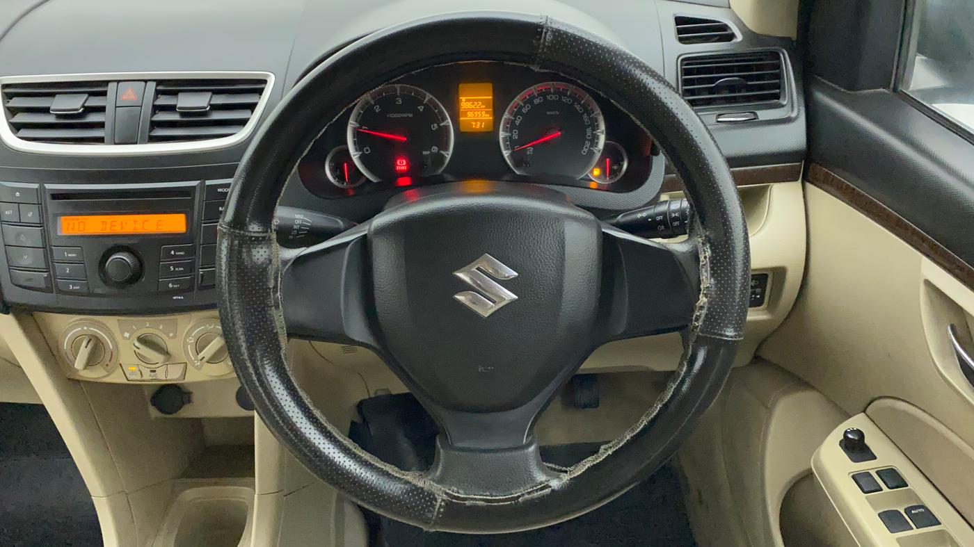 2013 Maruti Swift Dzire VDI, Diesel, Manual, 96,958 km, Steering Wheel Close Up