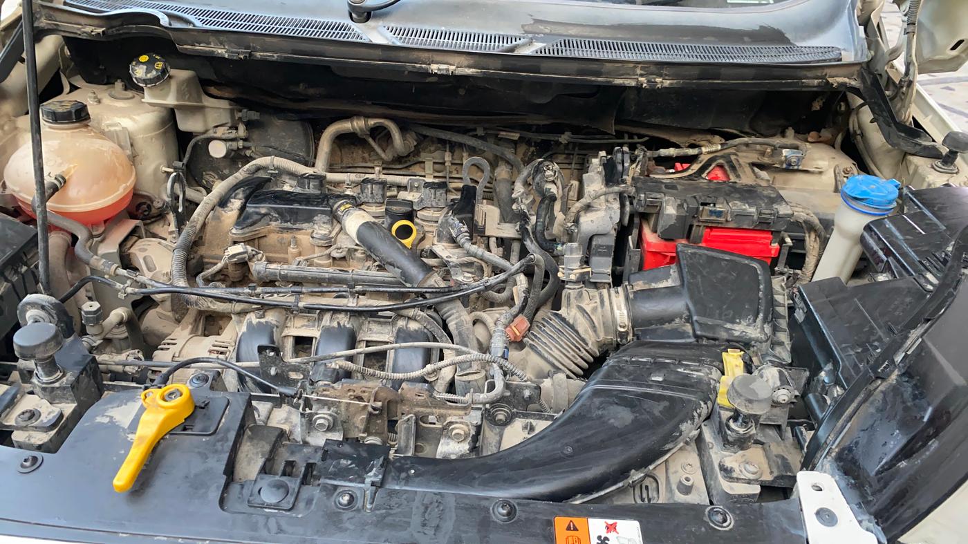 2020 Ford Ecosport TITANIUM + 1.5L PETROL AT, Petrol, Automatic, 77,210 km, Engine View - Left