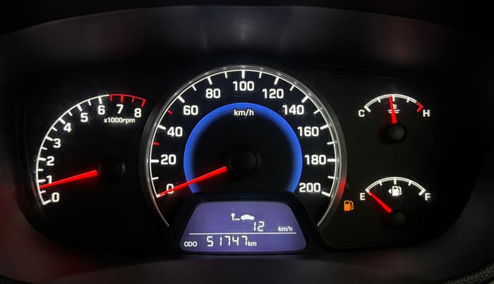 2017 Hyundai Grand i10 SPORTZ (O) 1.2 KAPPA VTVT, Petrol, Manual, 51,734 km, Odometer Image