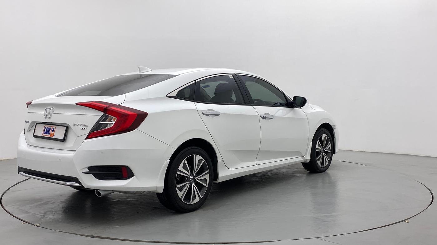2019 Honda Civic ZX CVT PETROL, Petrol, Automatic, 9,120 km, Right Back Diagonal (45- Degree) View