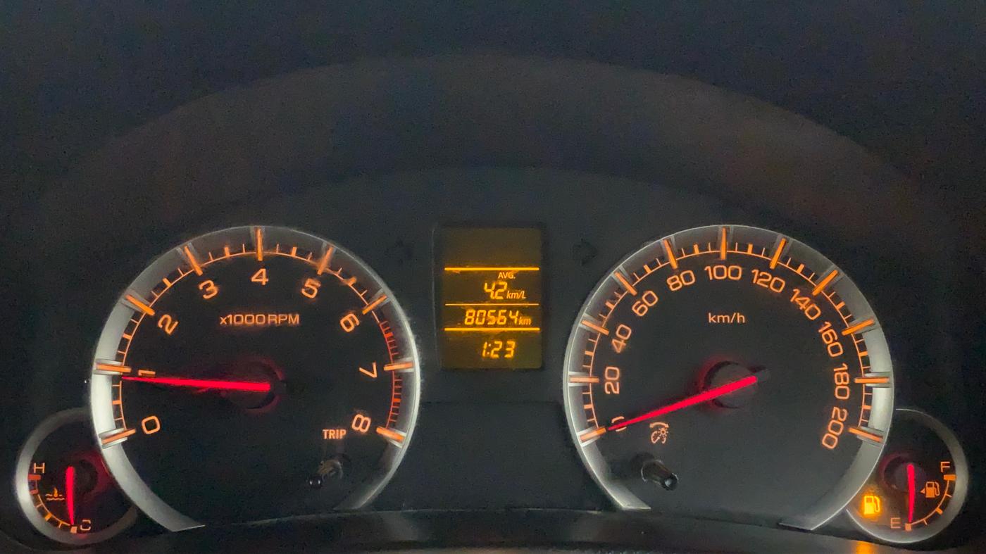 2016 Maruti Swift VXI, Petrol, Manual, 80,664 km, Odometer Image