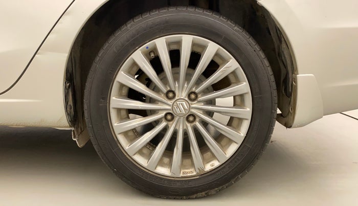 2016 Maruti Ciaz ZXI+ AT, CNG, Automatic, 1,14,934 km, Left Rear Wheel