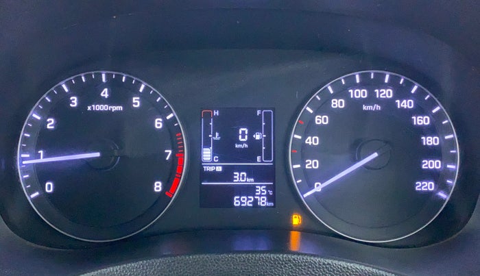2015 Hyundai Creta 1.6 SX PLUS PETROL, Petrol, Manual, 69,619 km, Odometer Image