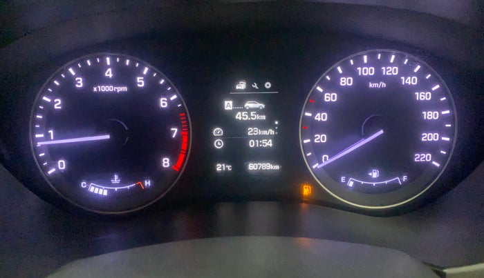 2017 Hyundai Elite i20 ASTA 1.2 (O), Petrol, Manual, 60,742 km, Odometer Image
