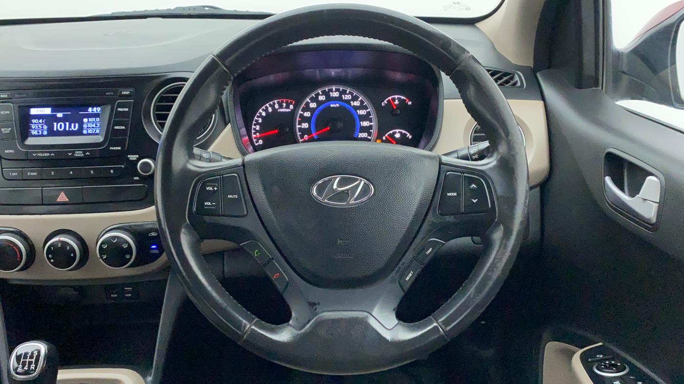 2016 Hyundai Grand i10 ASTA (O) 1.2 KAPPA VTVT, Petrol, Manual, 66,026 km, Steering Wheel Close Up