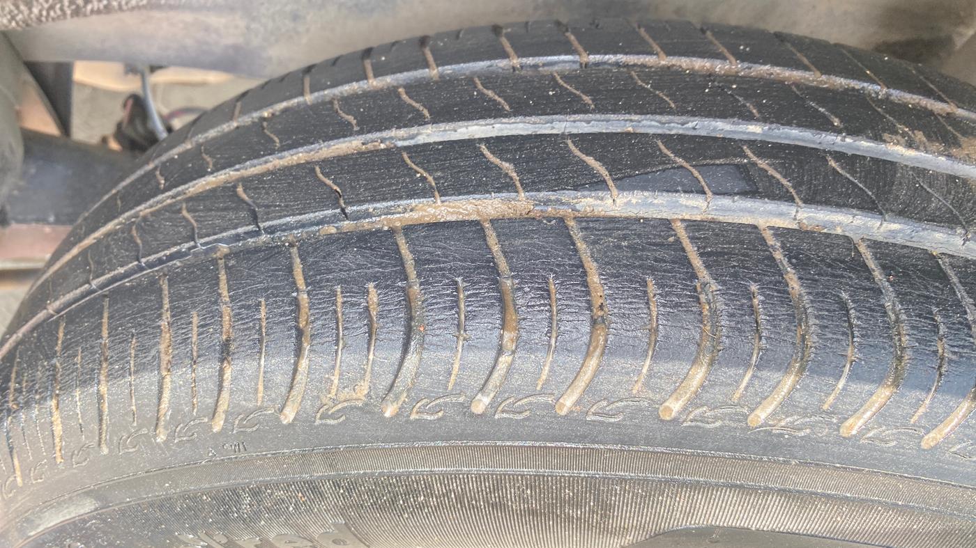 2021 Maruti S PRESSO VXI+, Petrol, Manual, 55,600 km, Left Rear Tyre Tread