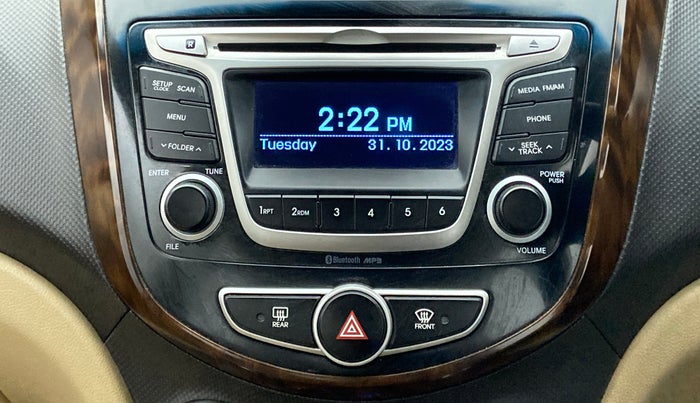 2015 Hyundai Verna FLUIDIC 4S 1.6 VTVT S, Petrol, Manual, 47,742 km, Infotainment System