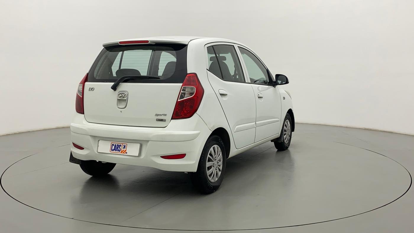 2013 Hyundai i10 SPORTZ 1.2 KAPPA2, Petrol, Manual, 67,202 km, Right Back Diagonal