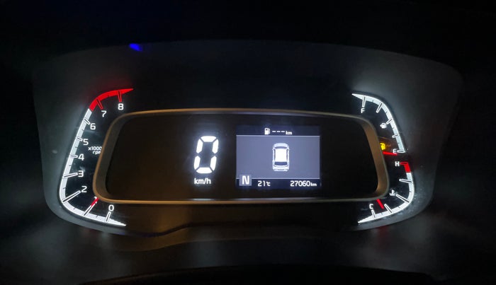 2021 KIA SONET HTX 1.0 IMT, Petrol, Manual, 27,014 km, Odometer Image