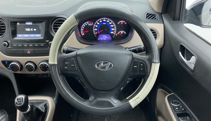 2017 Hyundai Grand i10 SPORTZ 1.2 KAPPA VTVT, Petrol, Manual, 39,204 km, Steering Wheel Close Up