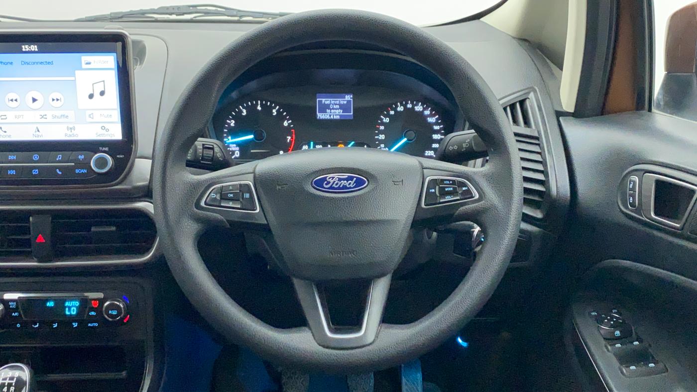 2018 Ford Ecosport 1.5 TREND TI VCT, CNG, Manual, 75,917 km, Steering Wheel Close Up