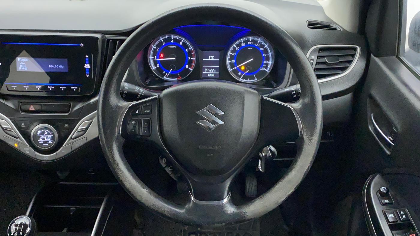 2019 Maruti Baleno DELTA PETROL 1.2, Petrol, Manual, 91,121 km, Steering Wheel Close Up