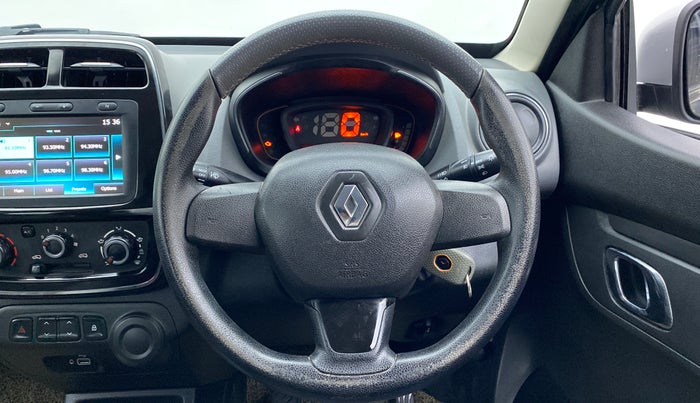 2019 Renault Kwid 1.0 RXT Opt, Petrol, Manual, 31,022 km, Steering Wheel Close Up
