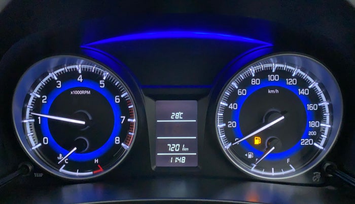 2021 Maruti Baleno DELTA 1.2 K12, Petrol, Manual, 7,272 km, Odometer Image