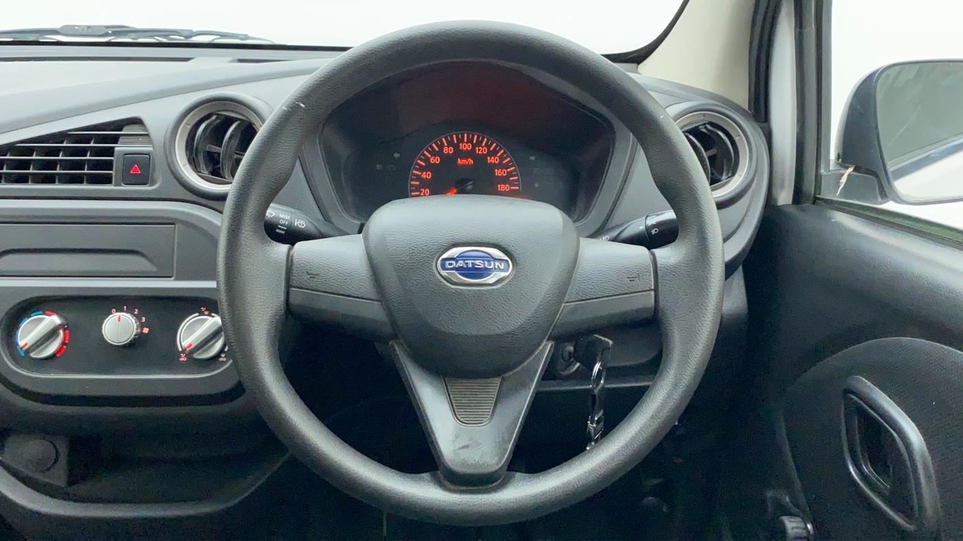 2018 Datsun Redi Go D, Petrol, Manual, 16,647 km, Steering Wheel Close Up