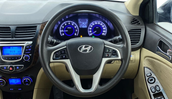 2013 Hyundai Verna FLUIDIC 1.6 SX VTVT, Petrol, Manual, 73,632 km, Steering Wheel Close Up