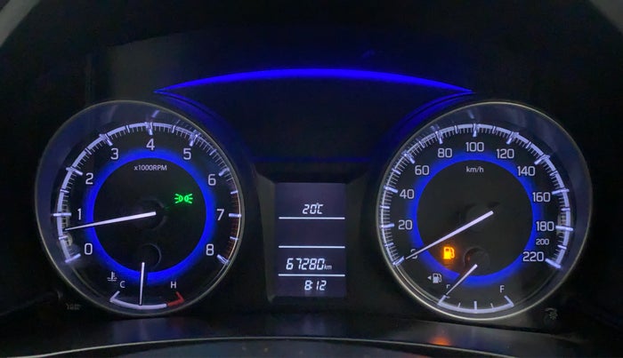 2017 Maruti Baleno DELTA PETROL 1.2, Petrol, Manual, 67,280 km, Odometer Image