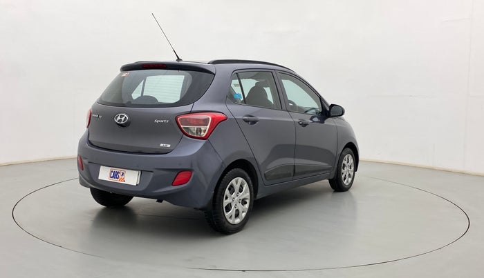 2015 Hyundai Grand i10 SPORTZ 1.2 KAPPA VTVT, Petrol, Manual, 75,475 km, Right Back Diagonal