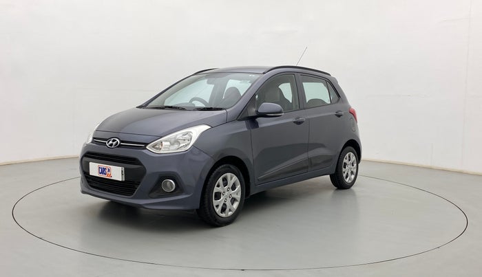 2015 Hyundai Grand i10 SPORTZ 1.2 KAPPA VTVT, Petrol, Manual, 75,475 km, Left Front Diagonal