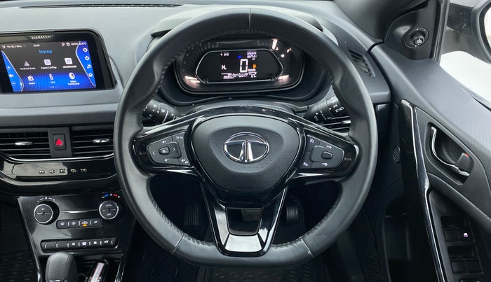 2022 Tata NEXON XZA PLUS (O) DIESEL DARK EDITION, Diesel, Automatic, 28,305 km, Steering Wheel Close Up