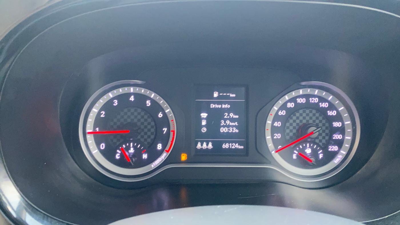 2023 Hyundai AURA SX 1.2, Petrol, Manual, 68,121 km, Odometer Image