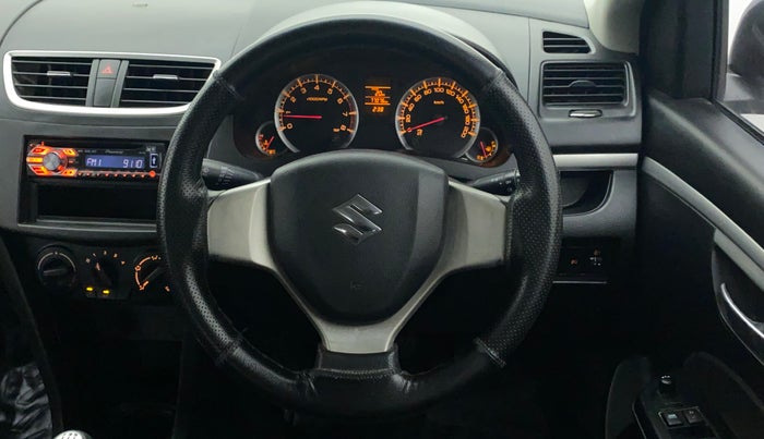 2013 Maruti Swift VXI, Petrol, Manual, 77,076 km, Steering Wheel Close Up