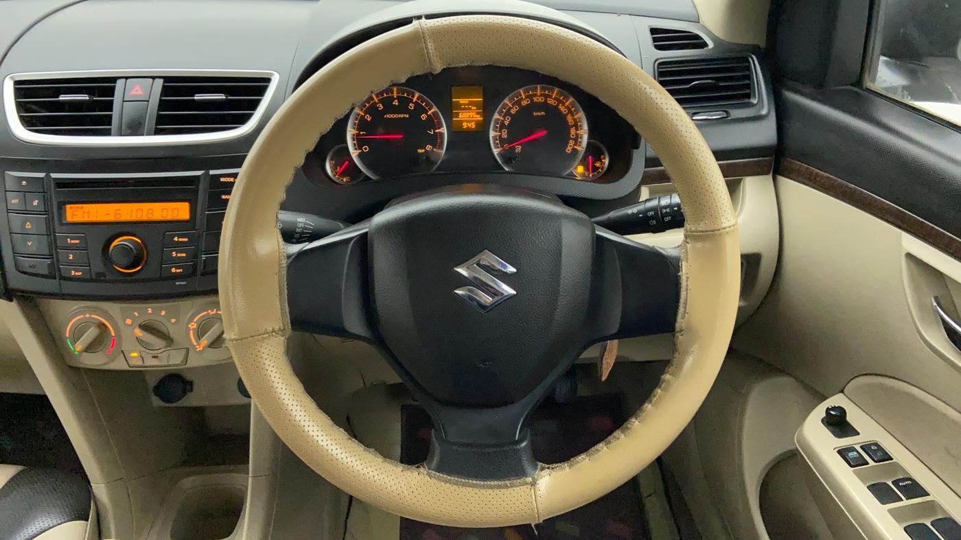 2013 Maruti Swift Dzire VXI, Petrol, Manual, 68,940 km, Steering Wheel Close Up