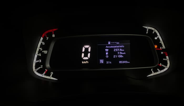2022 KIA SONET HTX 1.0 IMT, Petrol, Manual, 85,337 km, Odometer Image
