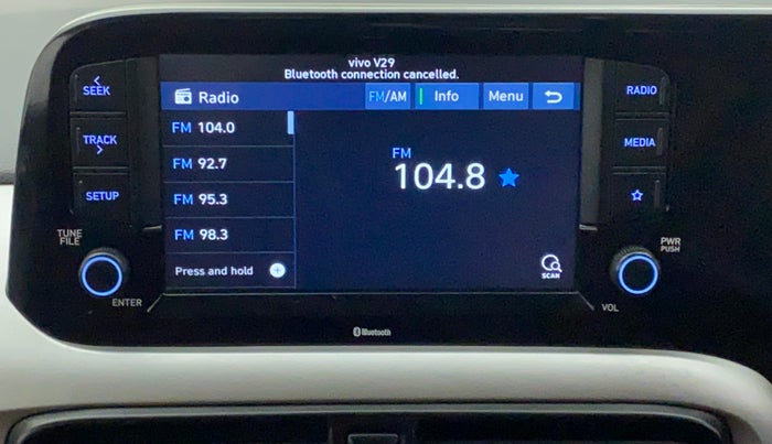 2021 Hyundai GRAND I10 NIOS ASTA AMT 1.2 KAPPA VTVT, Petrol, Automatic, 17,530 km, Infotainment System