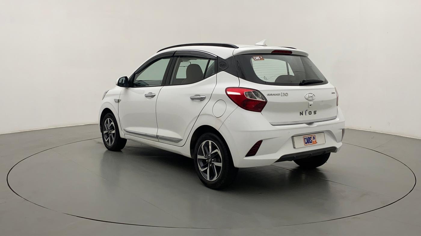 2021 Hyundai GRAND I10 NIOS ASTA AMT 1.2 KAPPA VTVT, Petrol, Automatic, 17,530 km, Left Back Diagonal