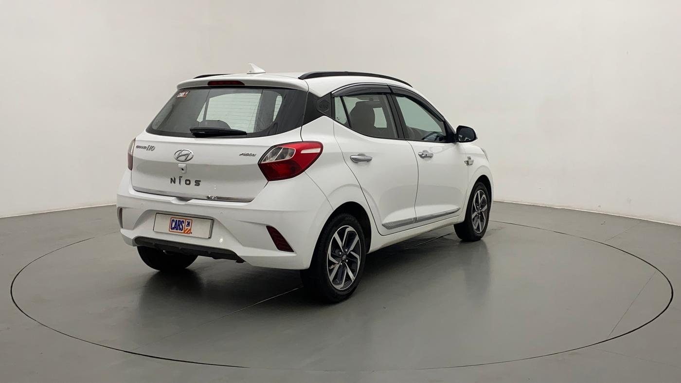 2021 Hyundai GRAND I10 NIOS ASTA AMT 1.2 KAPPA VTVT, Petrol, Automatic, 17,530 km, Right Back Diagonal