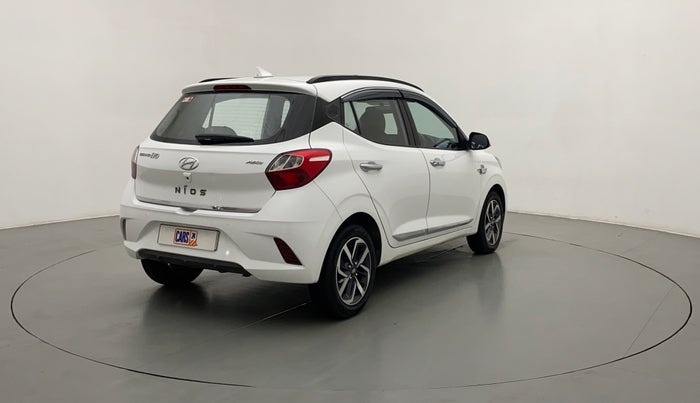 2021 Hyundai GRAND I10 NIOS ASTA AMT 1.2 KAPPA VTVT, Petrol, Automatic, 17,530 km, Right Back Diagonal