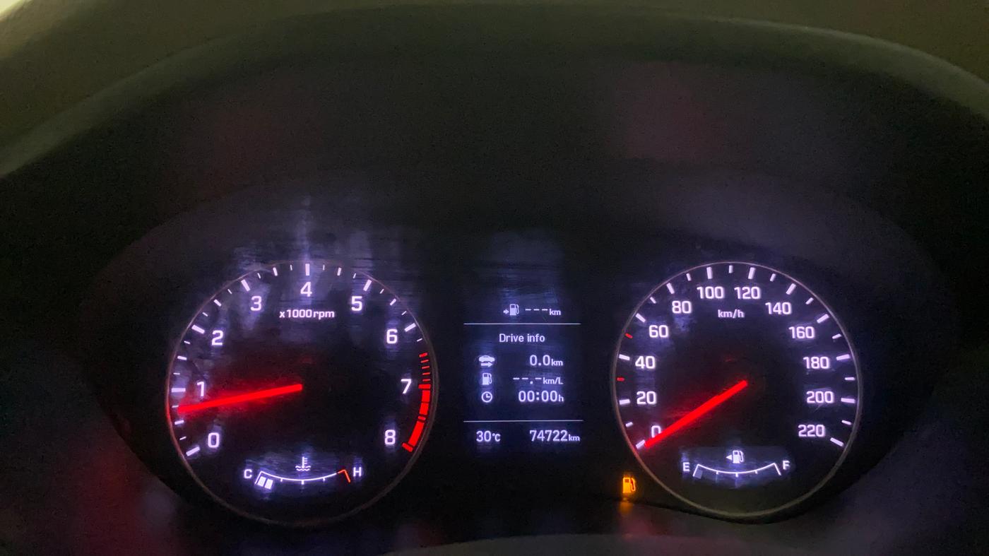 2018 Hyundai Elite i20 ASTA 1.2 (O), Petrol, Manual, 74,713 km, Odometer Image