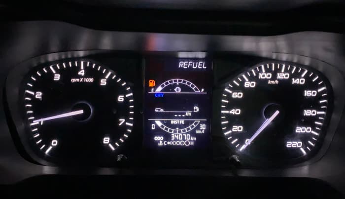 2023 Tata ALTROZ XE PETROL, Petrol, Manual, 34,057 km, Odometer Image