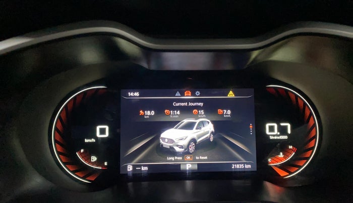 2023 MG ASTOR SHARP 1.5 CVT, Petrol, Automatic, 21,810 km, Odometer Image
