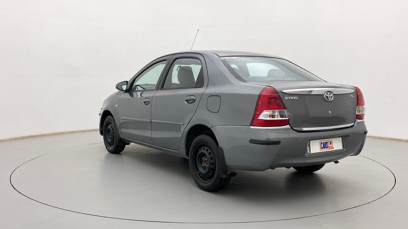 2013 Toyota Etios G, Petrol, Manual, 82,590 km, Left Back Diagonal