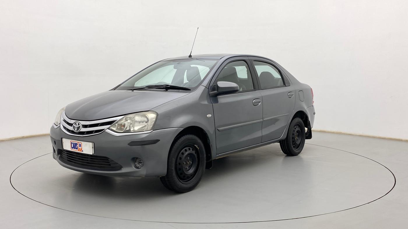 2013 Toyota Etios G, Petrol, Manual, 82,590 km, Left Front Diagonal