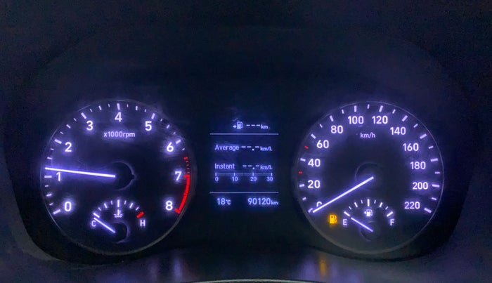 2018 Hyundai Verna 1.6 VTVT SX O, CNG, Manual, 90,120 km, Odometer Image
