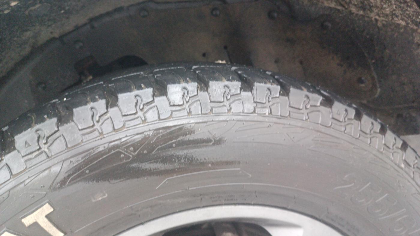 2021 Mahindra Thar LX PETROL HT 4WD AT, Petrol, Automatic, 25,590 km, Left Front Tyre Tread