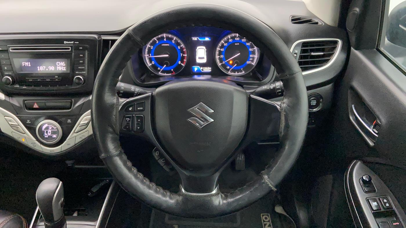 2016 Maruti Baleno ZETA CVT PETROL 1.2, Petrol, Automatic, 78,363 km, Steering Wheel Close Up