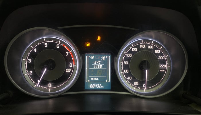 2023 Maruti Dzire ZXI CNG, CNG, Manual, 68,423 km, Odometer Image