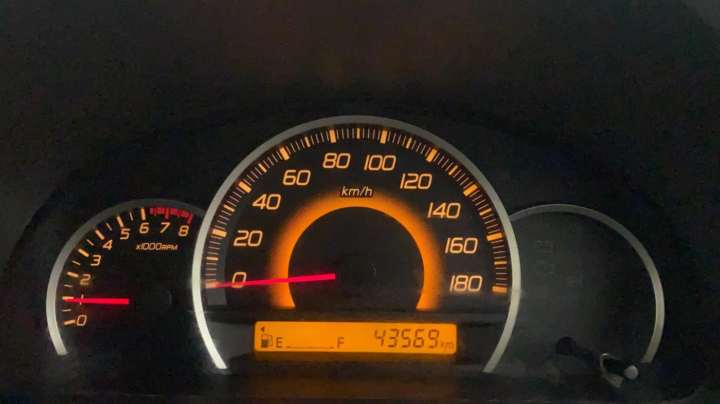 2012 Maruti Wagon R 1.0 VXI, Petrol, Manual, 43,569 km, Odometer Image