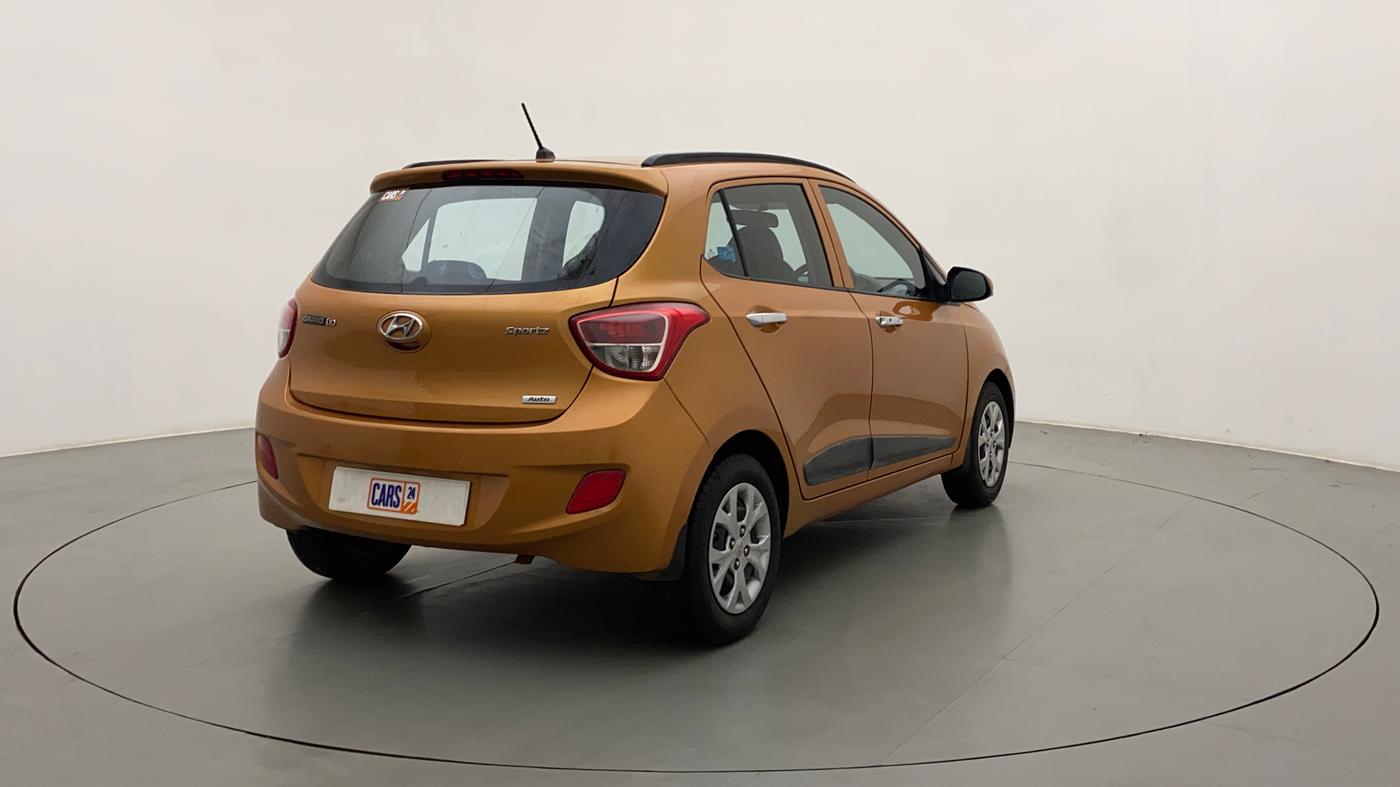 2014 Hyundai Grand i10 SPORTZ AT 1.2 KAPPA VTVT, Petrol, Automatic, 48,548 km, Right Back Diagonal