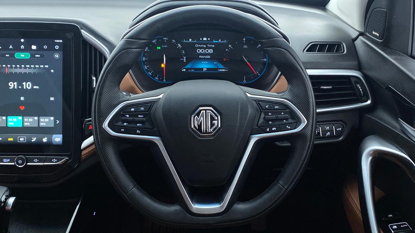 2021 MG HECTOR PLUS SHARP DCT, Petrol, Automatic, 14,735 km, Steering Wheel Close Up
