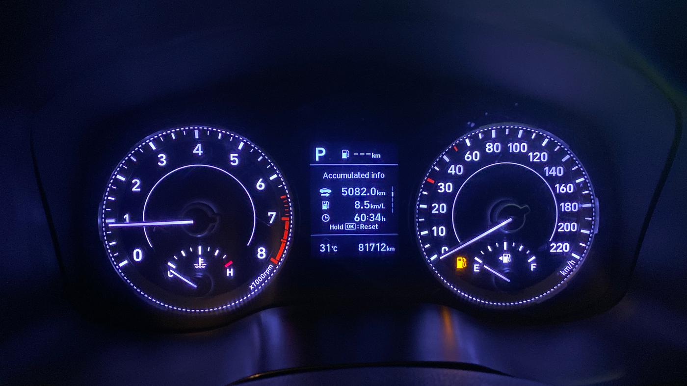 2019 Hyundai VENUE SX PLUS 1.0 TURBO DCT, Petrol, Automatic, 81,692 km, Odometer Image
