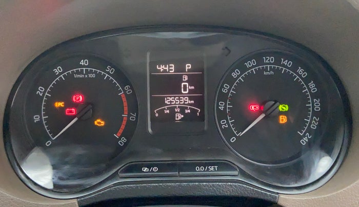 2016 Skoda Rapid 1.6 MPI STYLE PLUS AT, Petrol, Automatic, 1,25,533 km, Odometer View