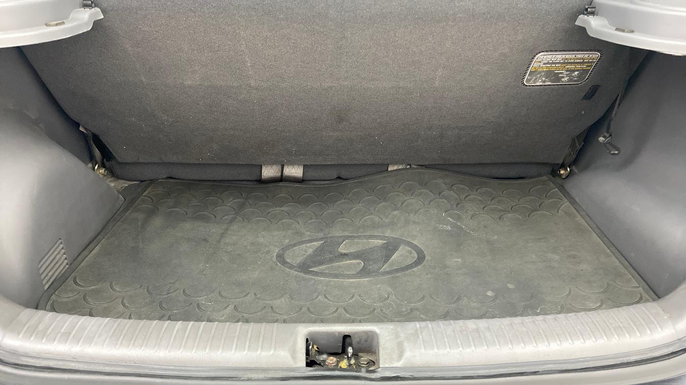 2007 Hyundai Santro Xing GLS, Petrol, Manual, 38,641 km, Boot Inside